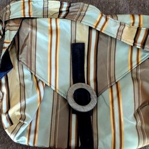 Handmade reversible messenger bag